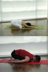 childs pose balasana