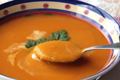 Pumpkin and carrot soup